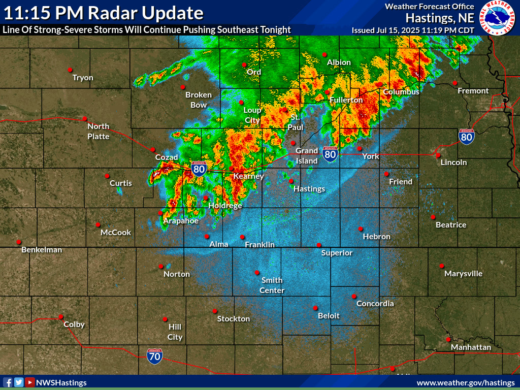 OUTDATED Radar post/image from late Tuesday evening 11:15 PM Radar ...