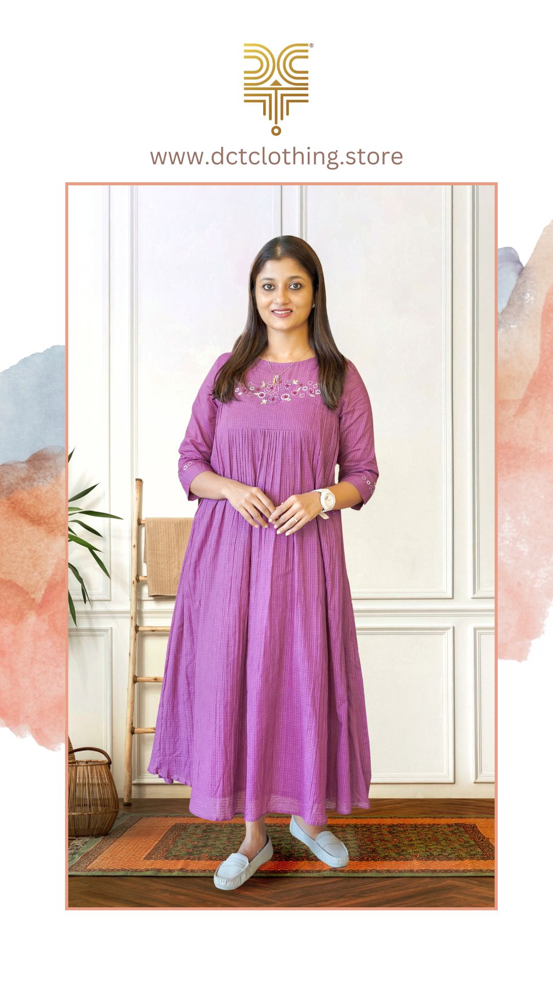 Pure Cotton Designer Kurti (Pre-Order)   www