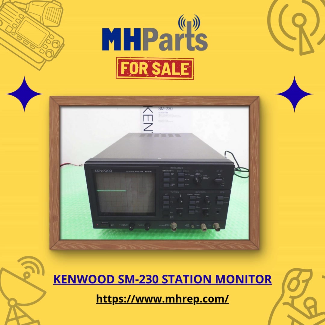 KENWOOD SM-230 Station Monitor, Working Condition We Ship Free