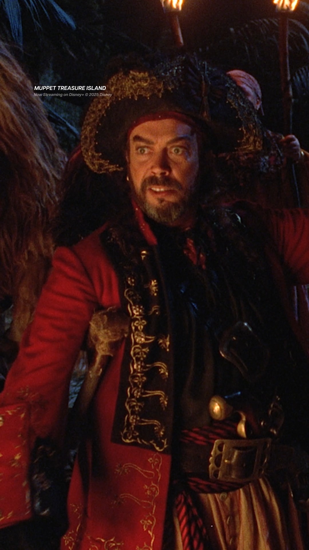 Upstage, lads! Sing along with Long John Silver as he leads his crew in ...