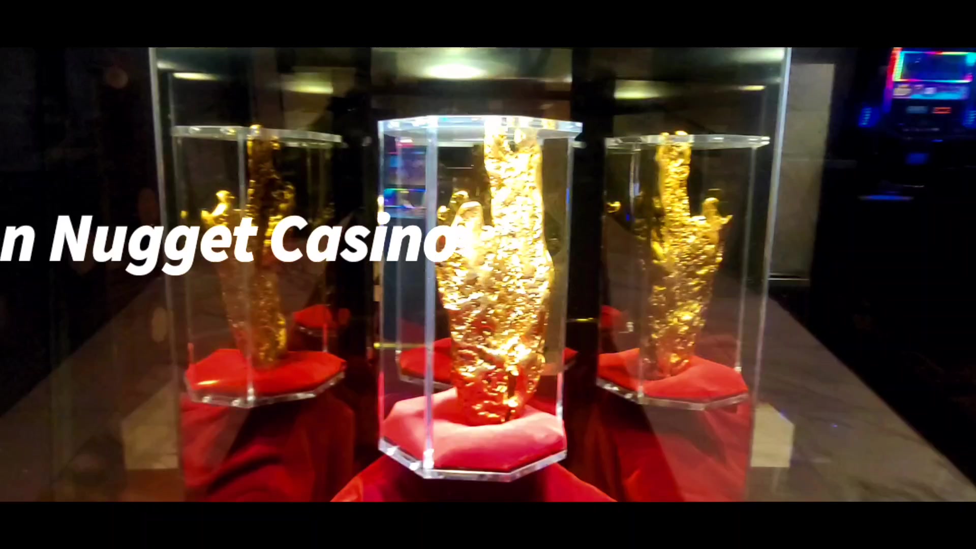 Worlds Largest Gold Nugget, 60 lbs, on display at the Golden 