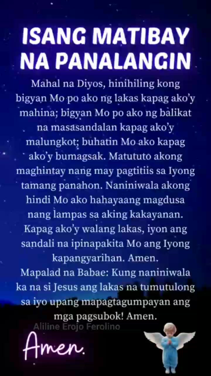 ISANG MATIBAY NA PANALANGIN #highlightseveryone #everyoneシ゚ #highlights ...