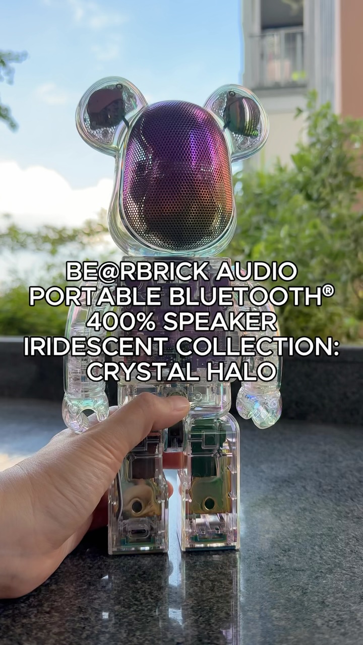 The BE@RBRICK AUDIO 400% Portable Bluetooth Speaker has 4 custom