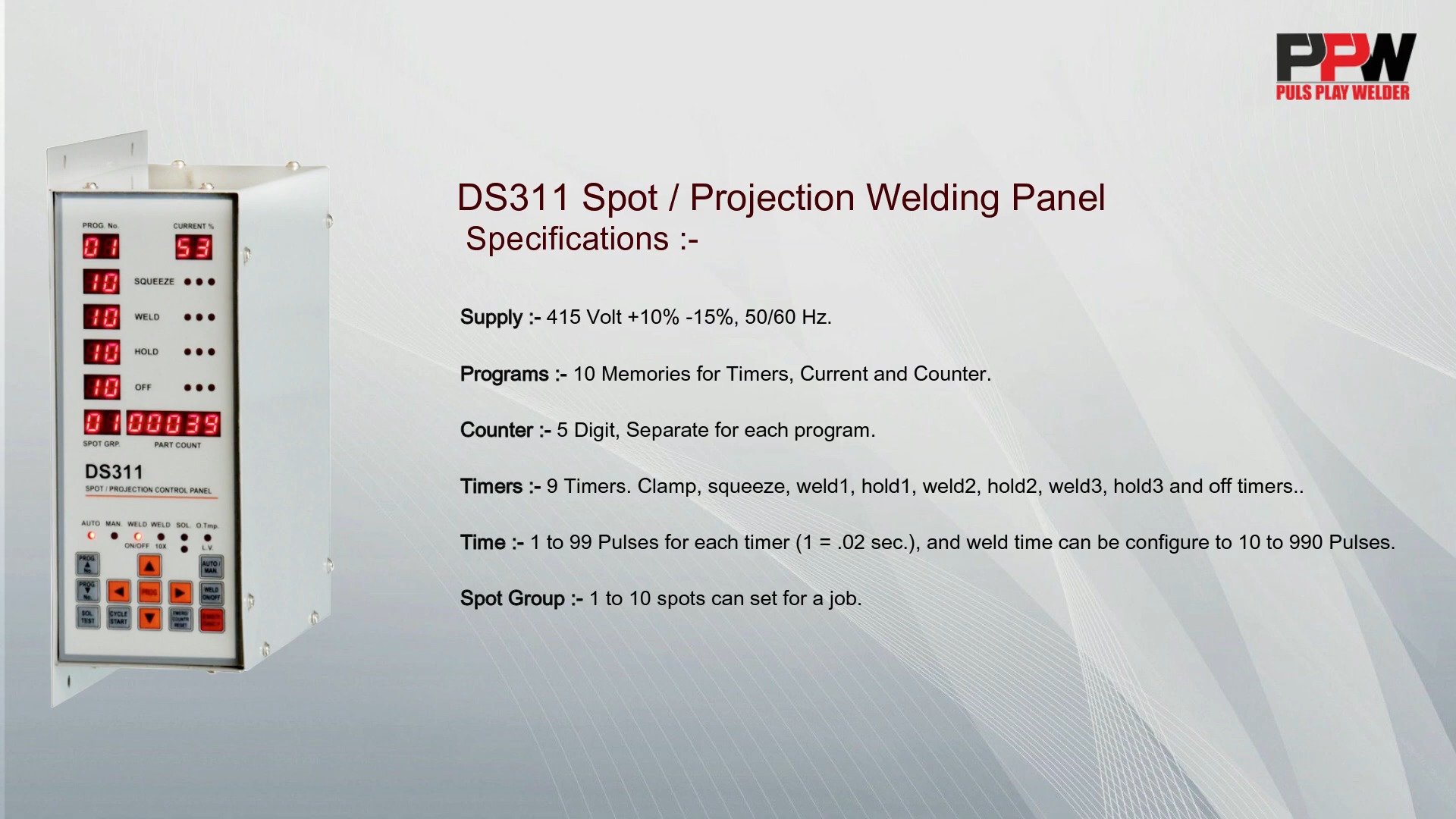 Resistance welding control panel, Resistance welding panel, welding ...
