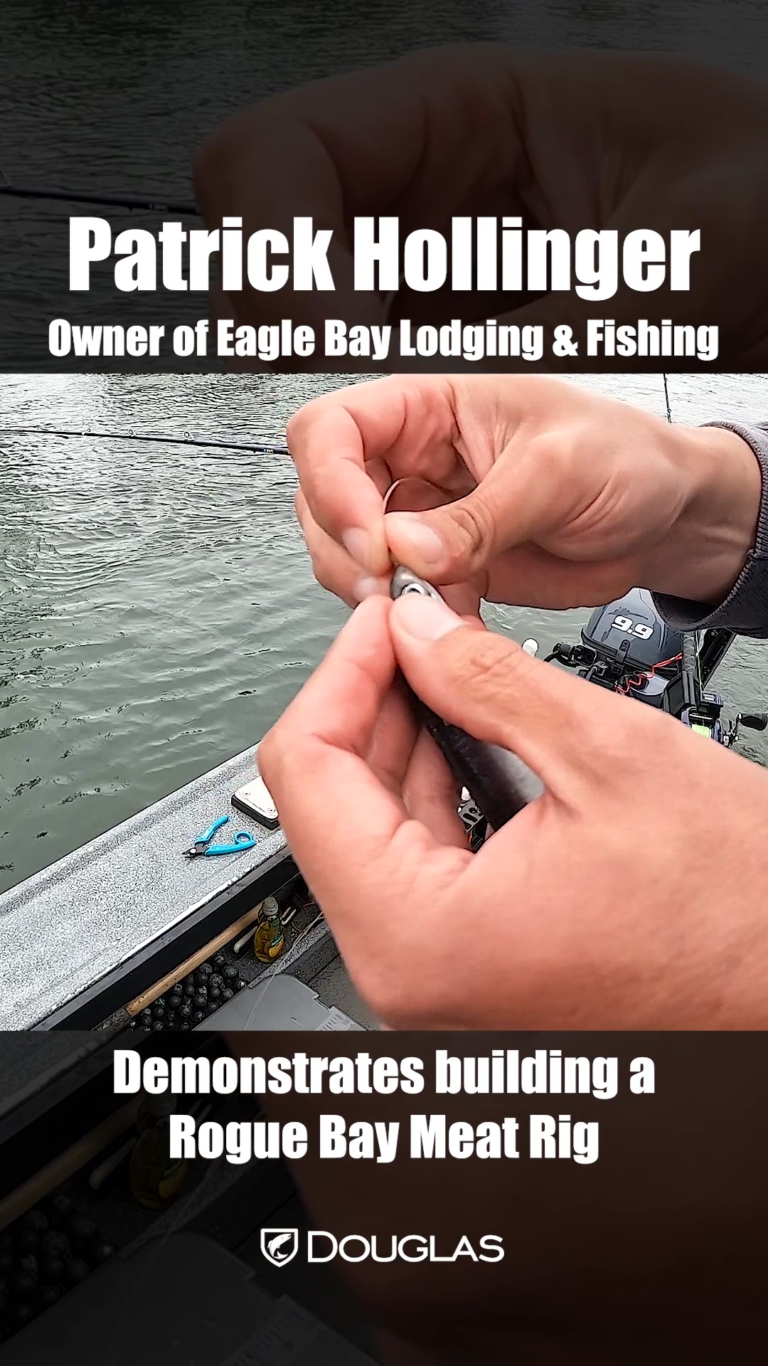 Patrick Hollinger owner of Eagle Bay Lodging & Fishing demonstrates how ...