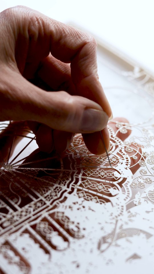 Each layer in the Symbio Vessel pieces is cut individually and ...