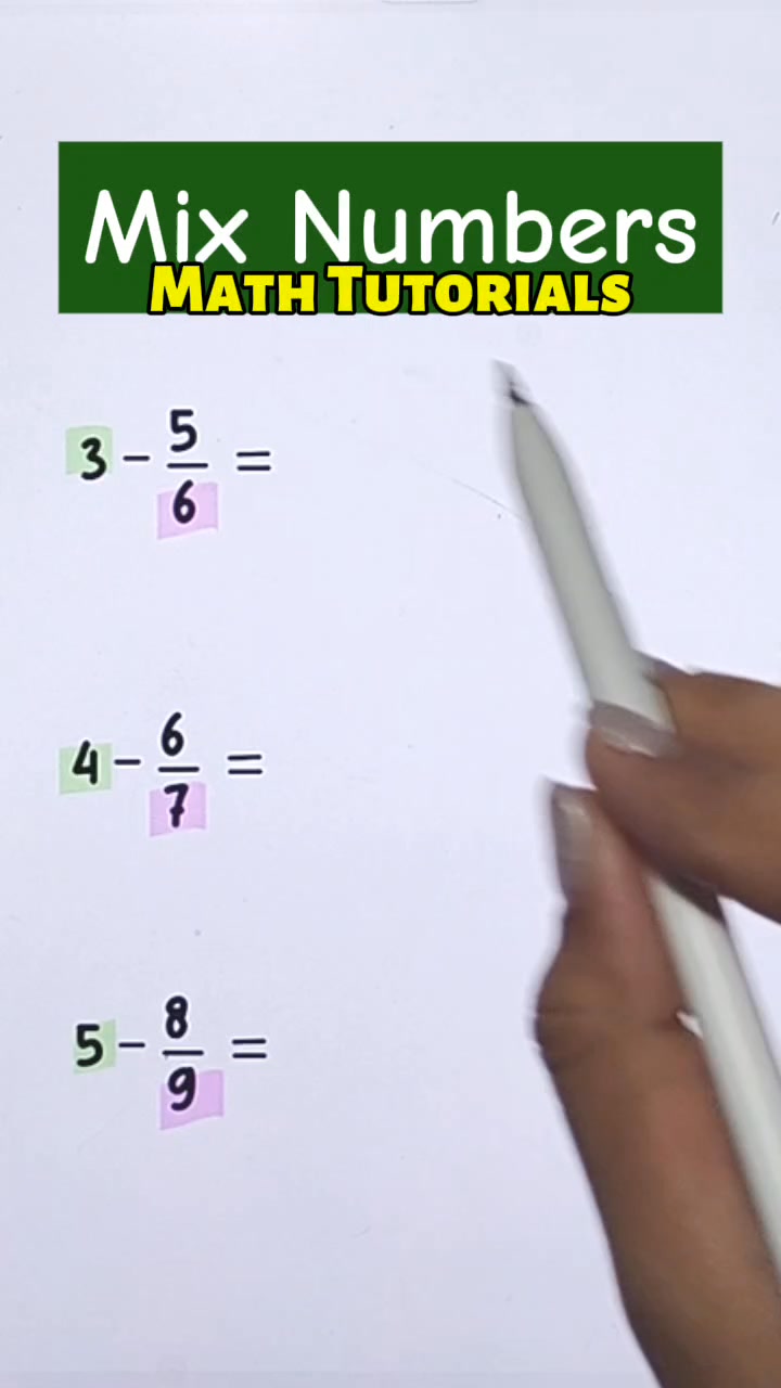 Mixed Numbers @ #fractionhacks #MathematicsChallenge #MathTutor # ...