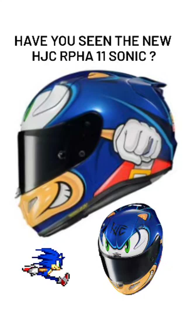 What do you think of the Sonic design on the HJC RPHA 11? #helmet