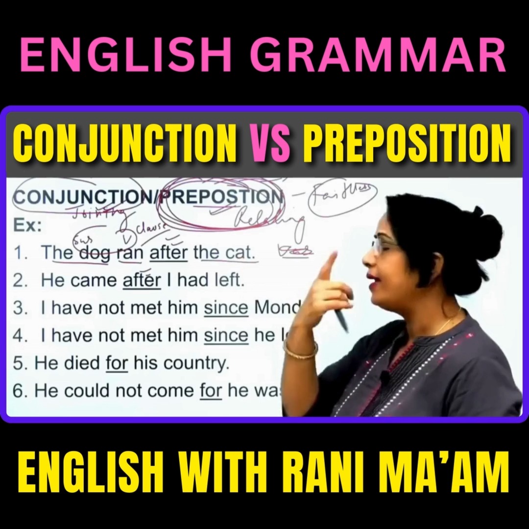 Parts of Speech | Conjunction Vs... - English With RANI MAM | Facebook