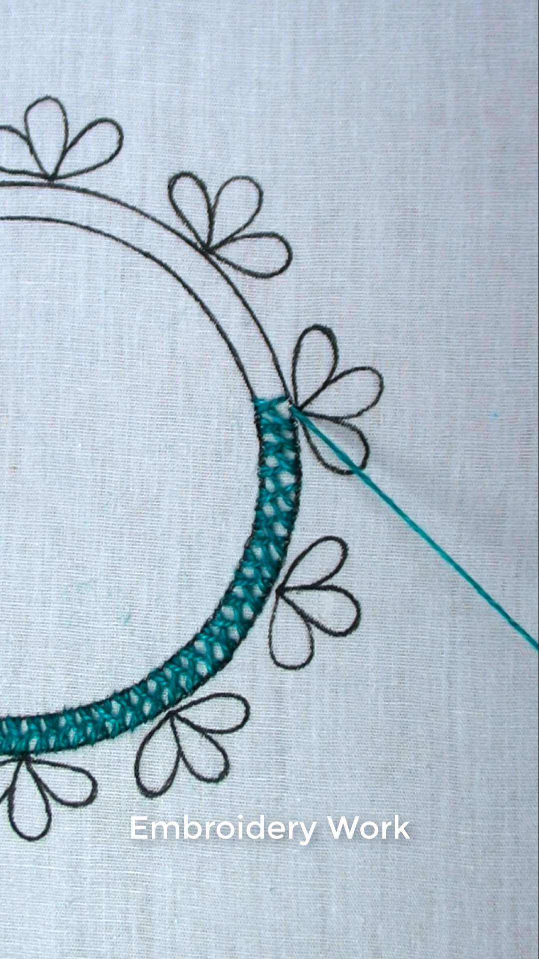 💕🔥Modern and pretty neckline stitch embroidery needle thread💕🪡 # ...
