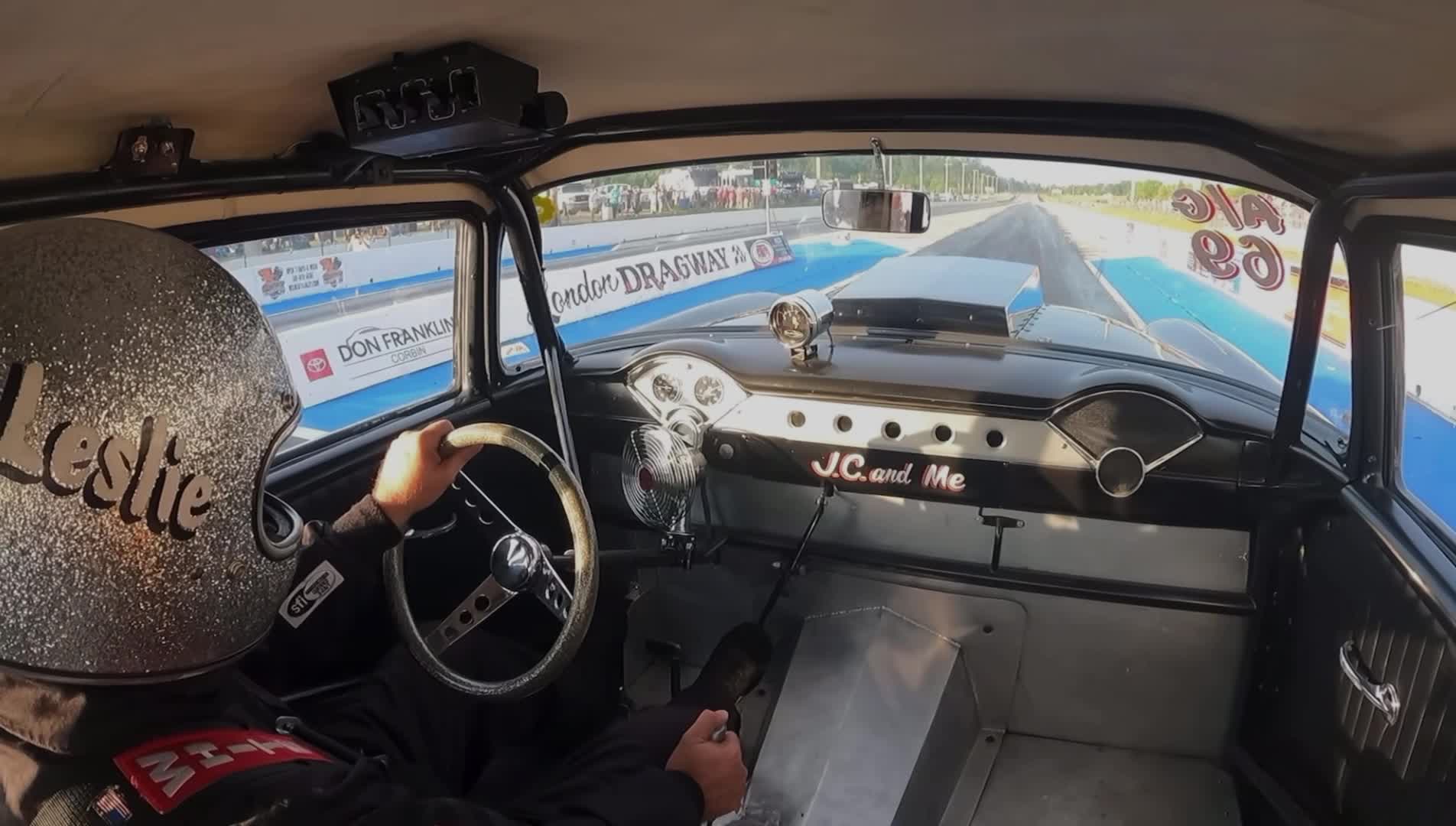 A/Gas FINALS from London Dragway with the 55 Chevy Chick Magnet Racing ...
