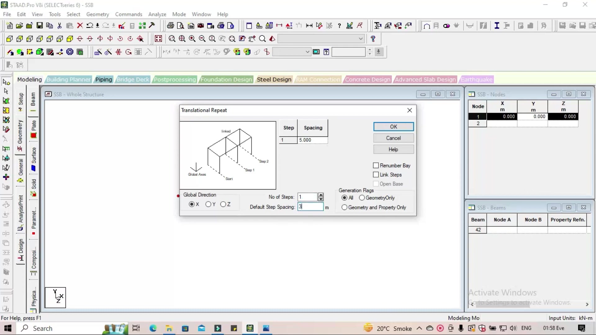 G+2 AutoCAD House Plan into STAAD PRO | Complete Analysis & Report ...