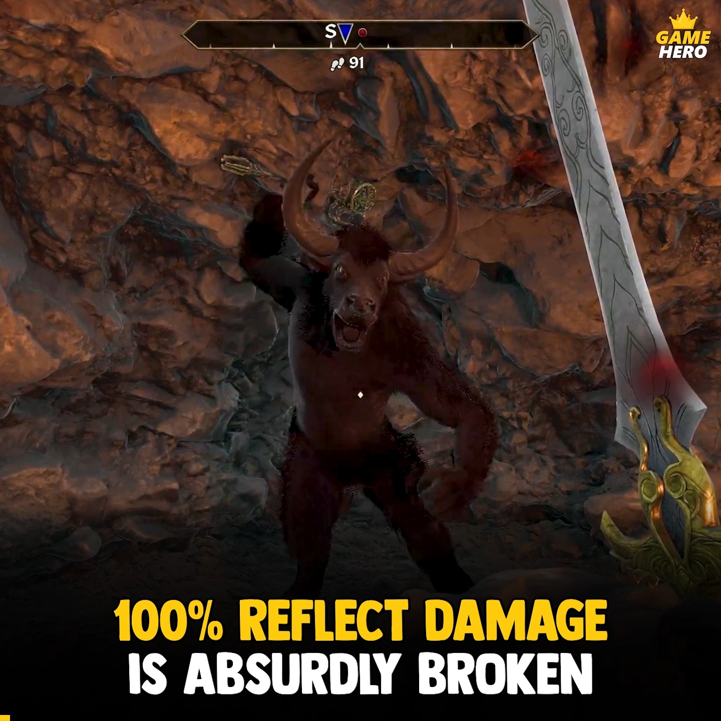 GameHero - 100% Damage reflect is insanely broken in... | Facebook