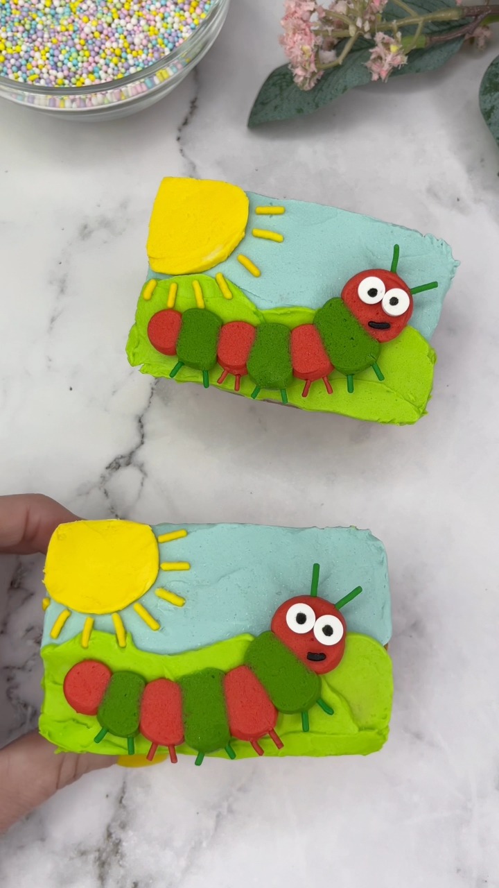 The flip and freeze method works on mini loaf cakes too! ☀️🌿🐛 Pipe a ...