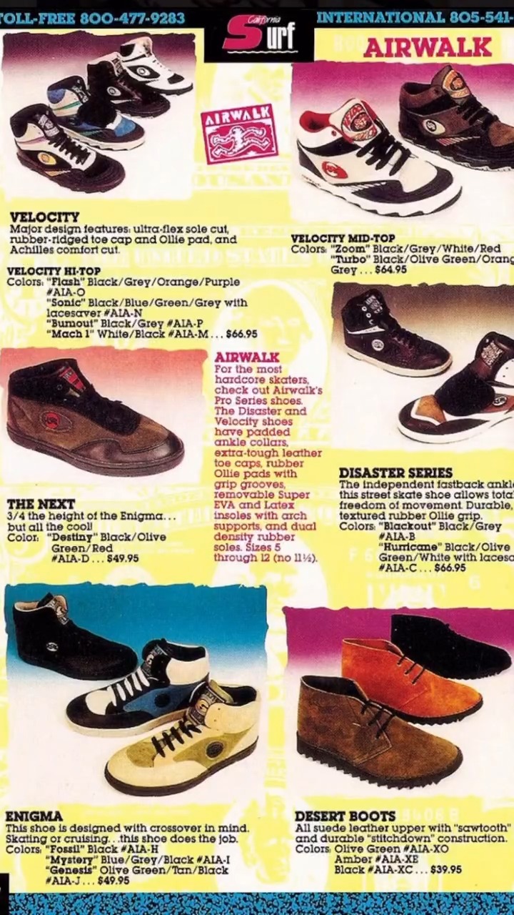 Nostalgic Airwalk and Vision Street Wear Shoes