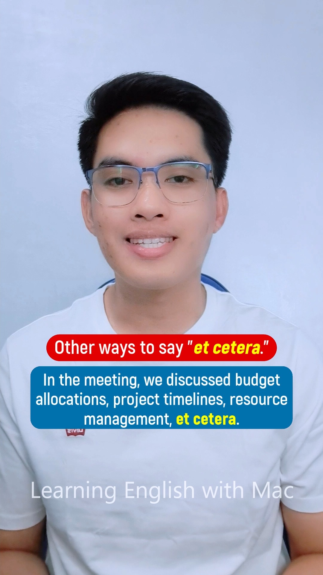 Other ways to say 'et cetera.' #English #englishlearning # ...