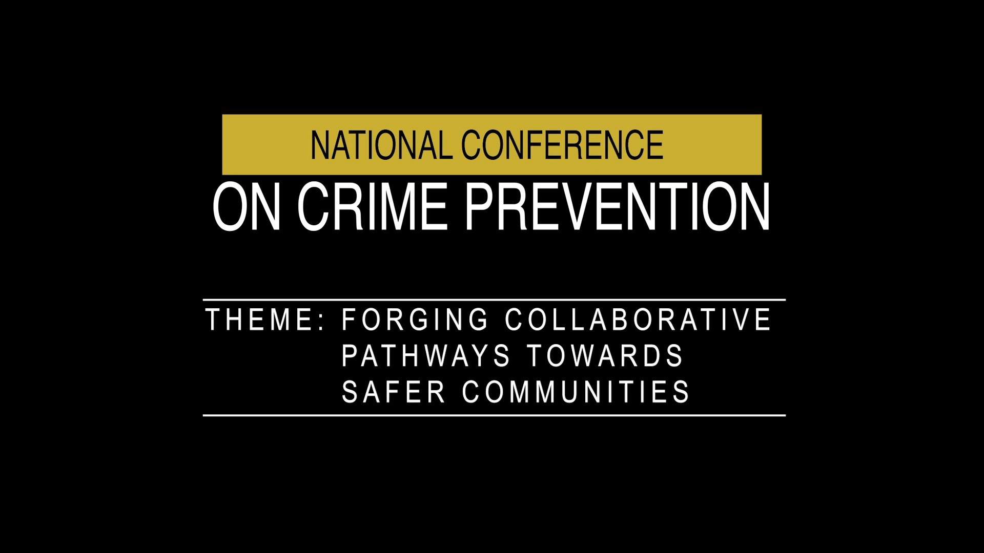 𝗡𝗔𝗧𝗜𝗢𝗡𝗔𝗟 𝗖𝗢𝗡𝗙𝗘𝗥𝗘𝗡𝗖𝗘 𝗢𝗡 𝗖𝗥𝗜𝗠𝗘 𝗣𝗥𝗘𝗩𝗘𝗡𝗧𝗜𝗢𝗡 𝗗𝗔𝗧𝗘: 𝟭𝟵-𝟮𝟬𝗧𝗛 𝗠𝗔𝗥𝗖𝗛 𝟮𝟬𝟮𝟱 𝗧𝗜𝗠𝗘 ...