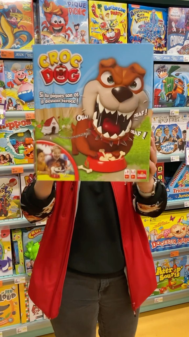 Croc Dog – Jeu De Rapidité Et D'adresse – Dès 4 Ans – Pique Les Os Sans Réveiller Le Chien – 2 à 4 Joueurs – 15 Min
