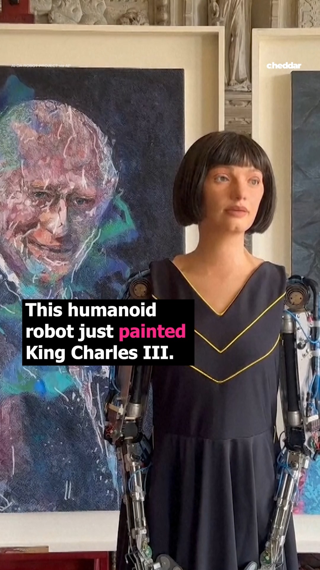 A robot painted the king. Britain’s King Charles III just got an AI ...