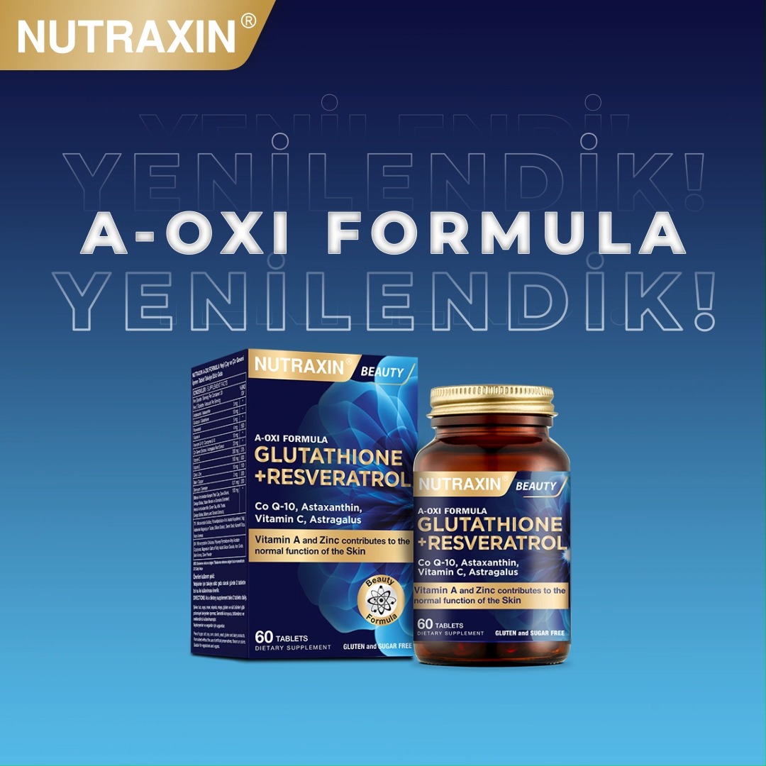 nutraxin glutathione resveratrol A-OXI FORMULA, yeni kutusu ve şişesiyle, Astaksantin, Glutatyon, Resveratrol, Beta-Karoten, Koenzim Q-10,Çin Geveni, C Vitamini, E Vitamini, Çinko, Bakır, Selenyum ve bitkisel antioksidan karışımı Atopic dermatitis (Atopic Eczema): 5MG peptide Bundles:Bloom+Lip Serum+Soap