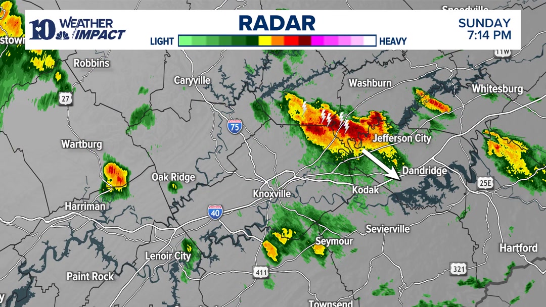 RADAR UPDATE (SUN 7:12 PM) | Gusty thundershowers approaching Jefferson ...