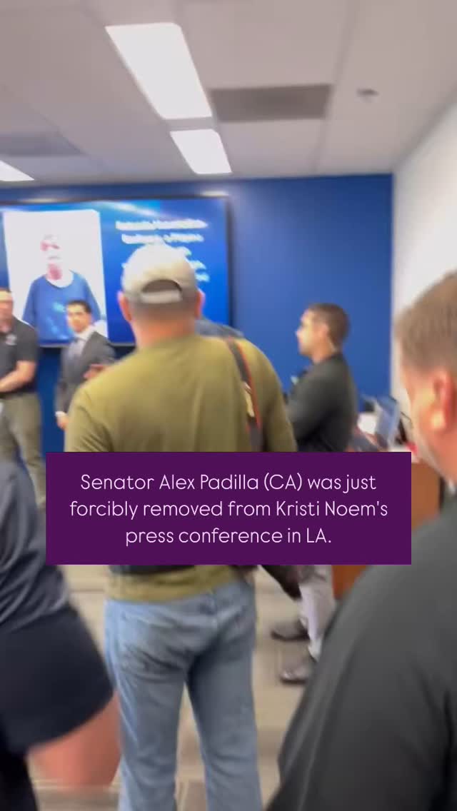 This is absolutely abhorrent. Senator Alex Padilla (CA) was just ...