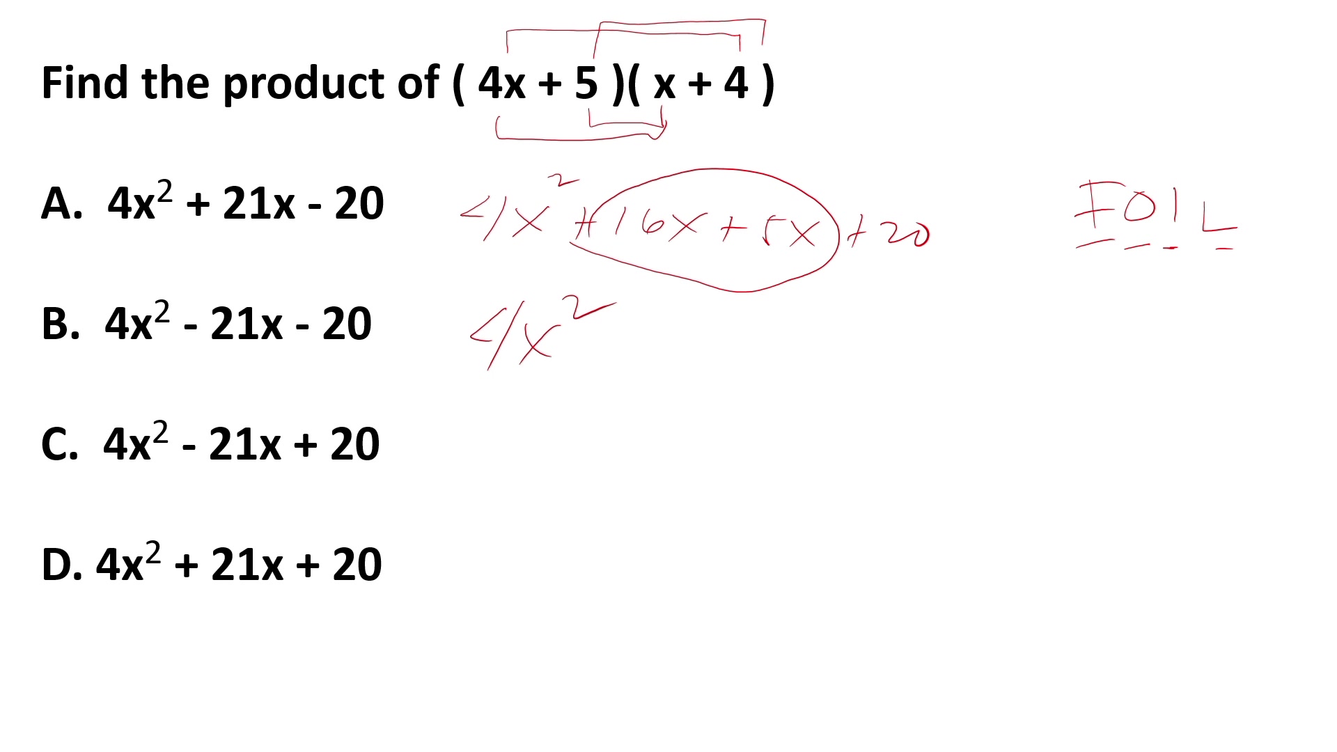 Find the Product of (4x+5)(x+4)#math#maths@everyone | Sir Ariel Math ...