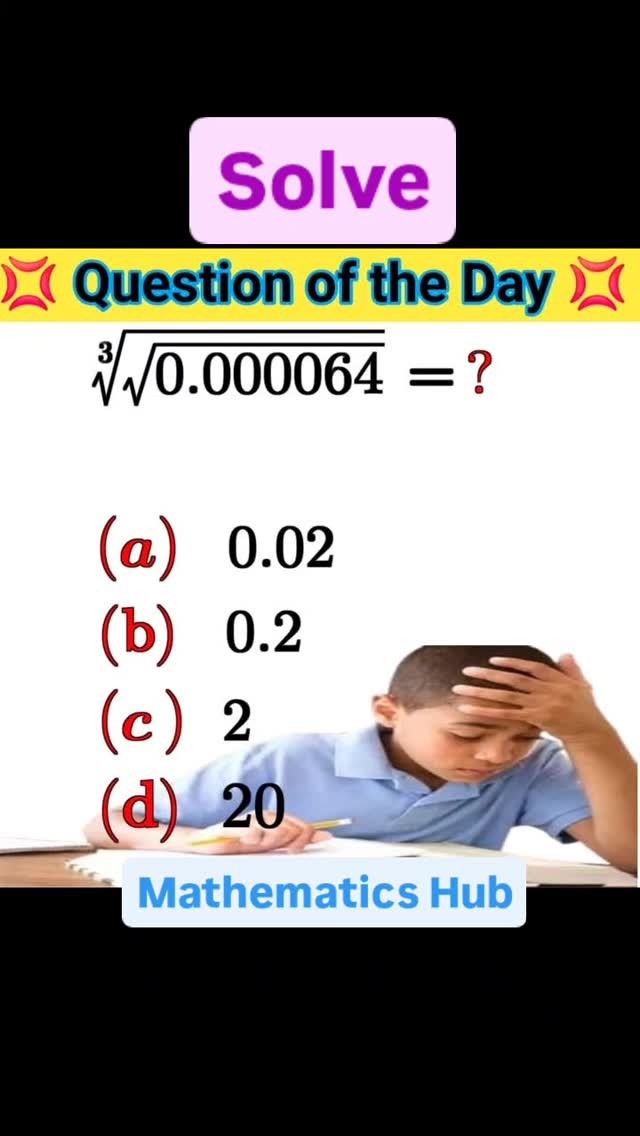 Solve #viralreels #viral #maths #solve | Mathematics Hub | Facebook