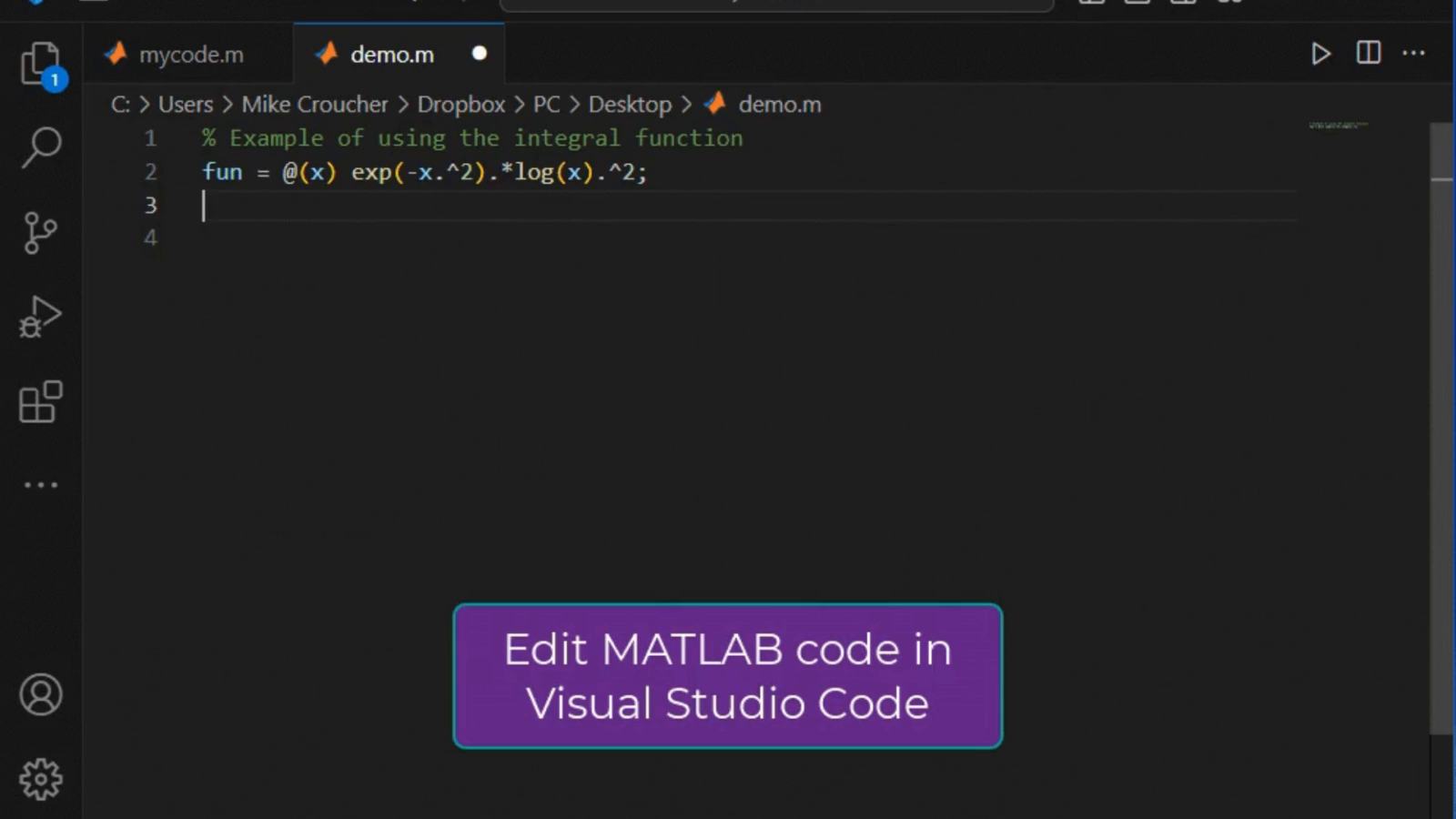 Run MATLAB programs right from Visual Studio Code ️ https://spr.ly ...