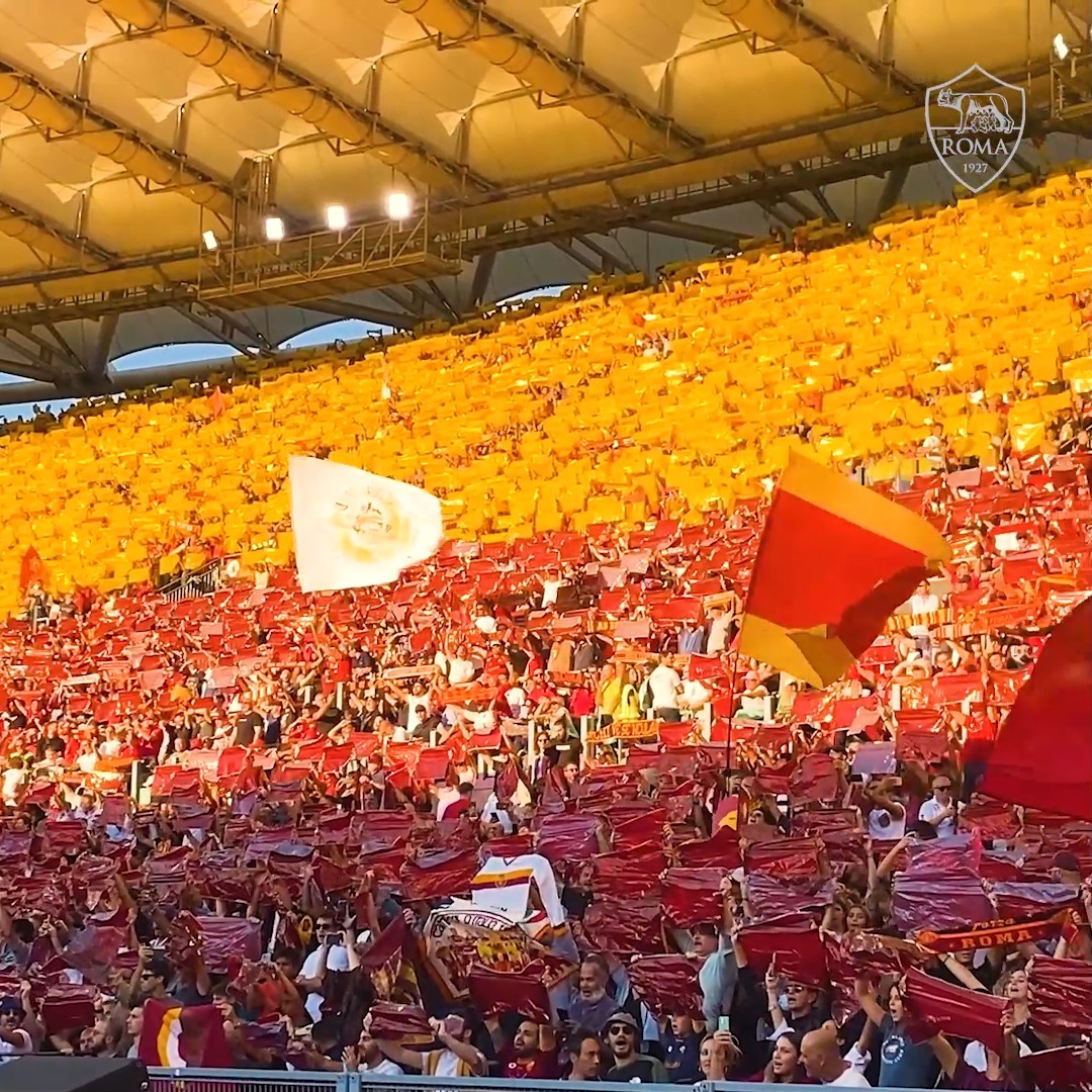 The pre-match display at the Stadio Olimpico ahead of Roma v. Atalanta ...