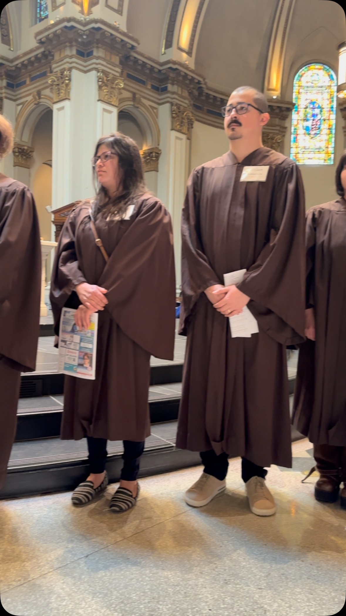 Today our Elect appeared for the first time in the brown robes they ...