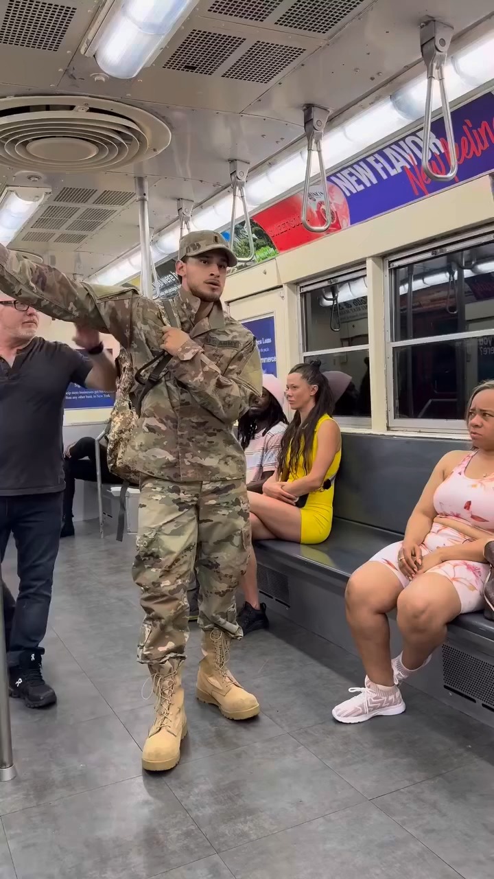 Rude Man Gets Kicked Off The Train For Impersonating Military! 🎬This ...