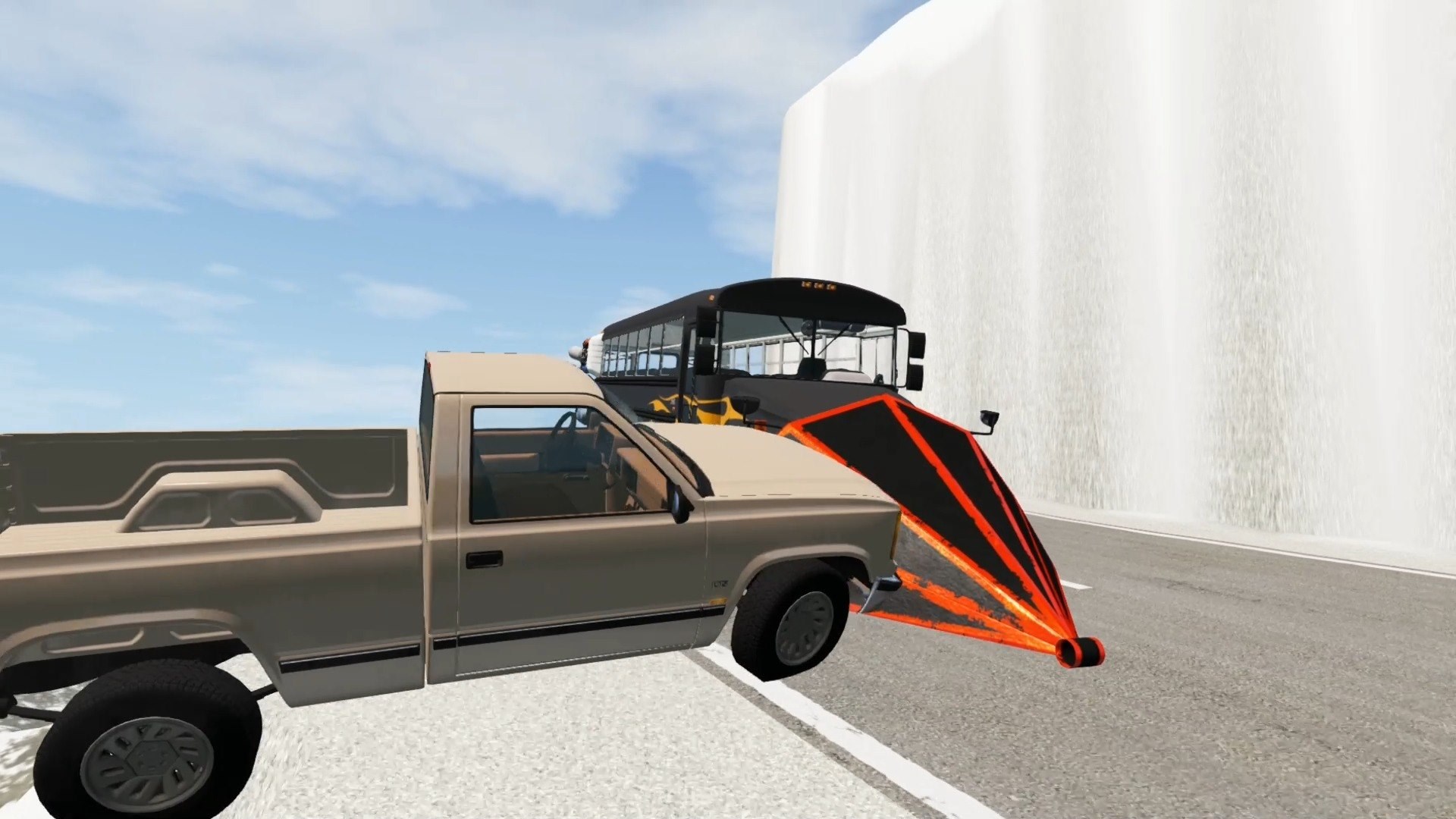 Crazy Bus Rampage #1 | BeamNG Drive | Mount Danger Map | Crazy Bus ...