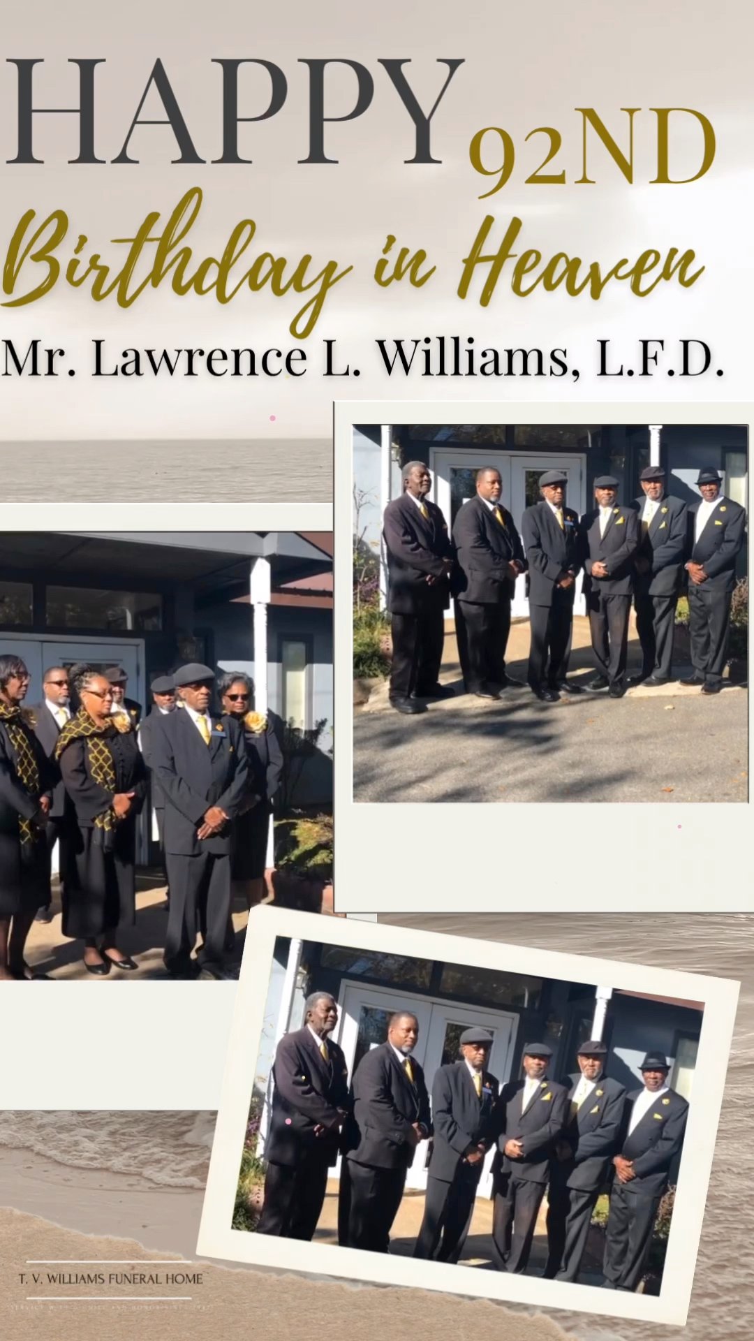𝑯𝒂𝒑𝒑𝒚 92𝒏𝒅 𝑯𝒆𝒂𝒗𝒆𝒏𝒍𝒚 𝑩𝒊𝒓𝒕𝒉𝒅𝒂𝒚 to Mr. Lawrence L. Williams, 𝑳𝑭𝑫! Today ...