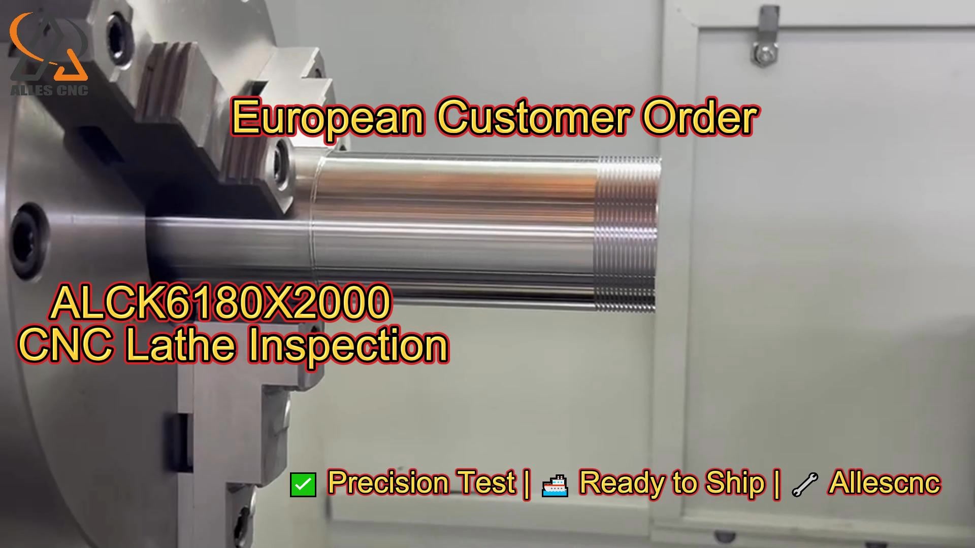 Machine Inspection – CK6180X2000 CNC Lathe for European Customer ...