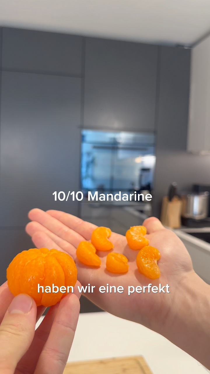 Tipps aus der Sterneküche – so säubert man eine Mandarine🍊#mandarine# ...