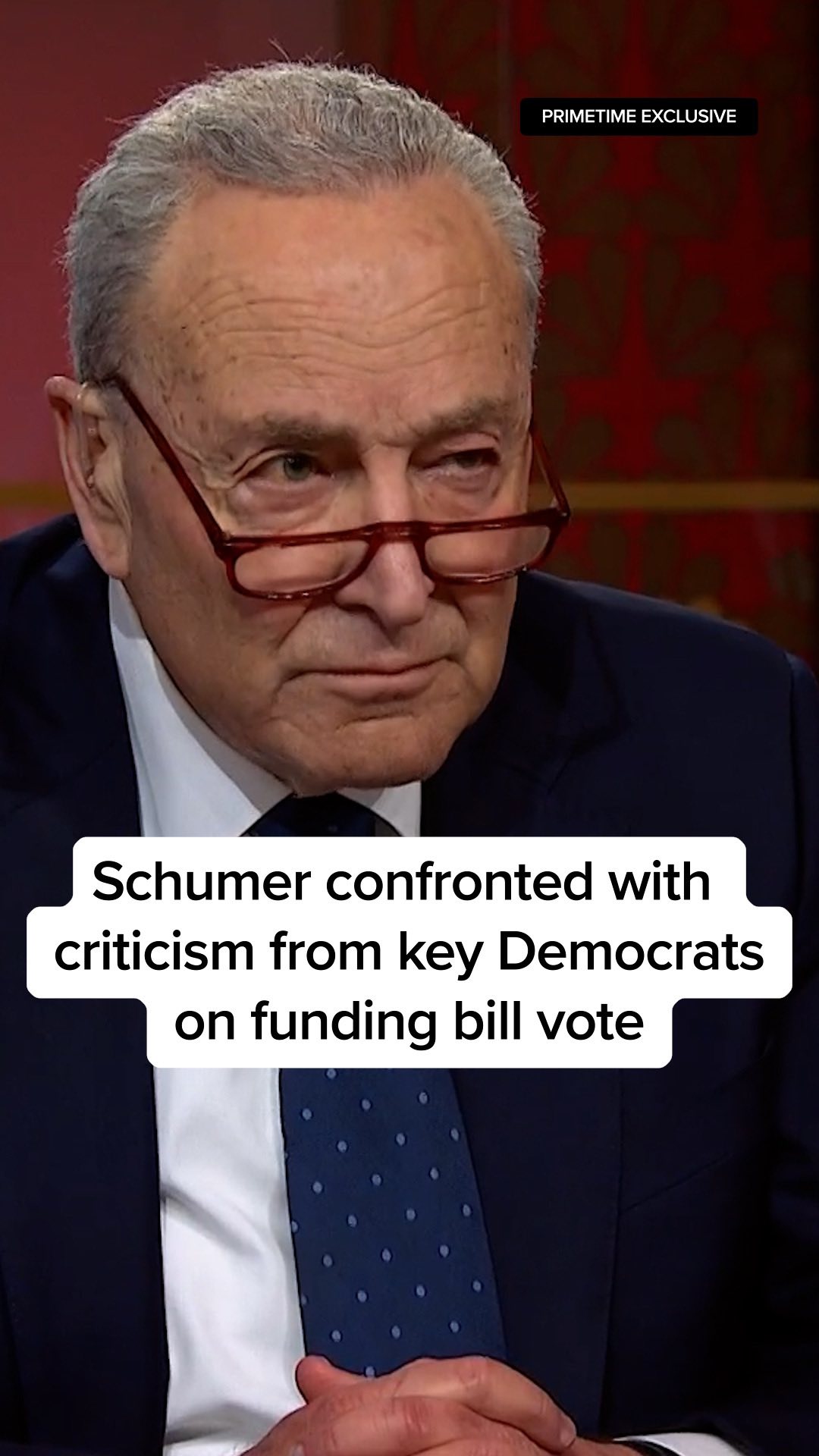 In a primetime exclusive, Senate Minority Leader Chuck Schumer, D-N.Y ...