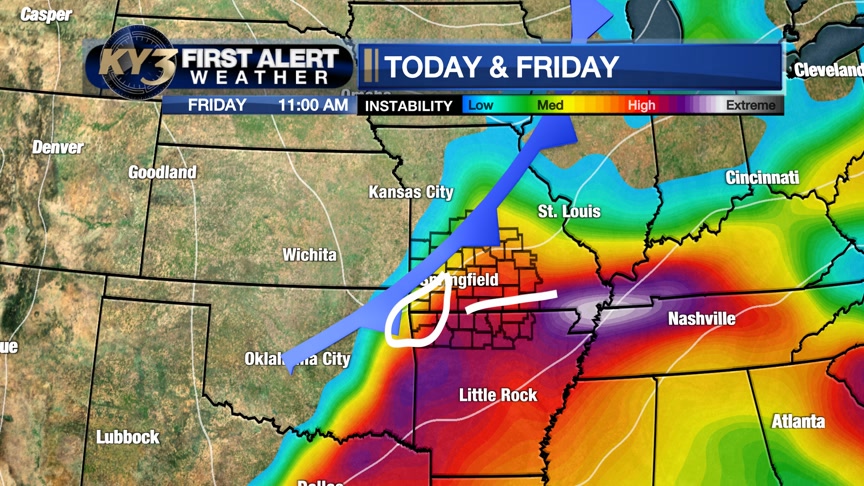 FIRST ALERT WEATHER: Scattered severe storms are expected Friday from ...