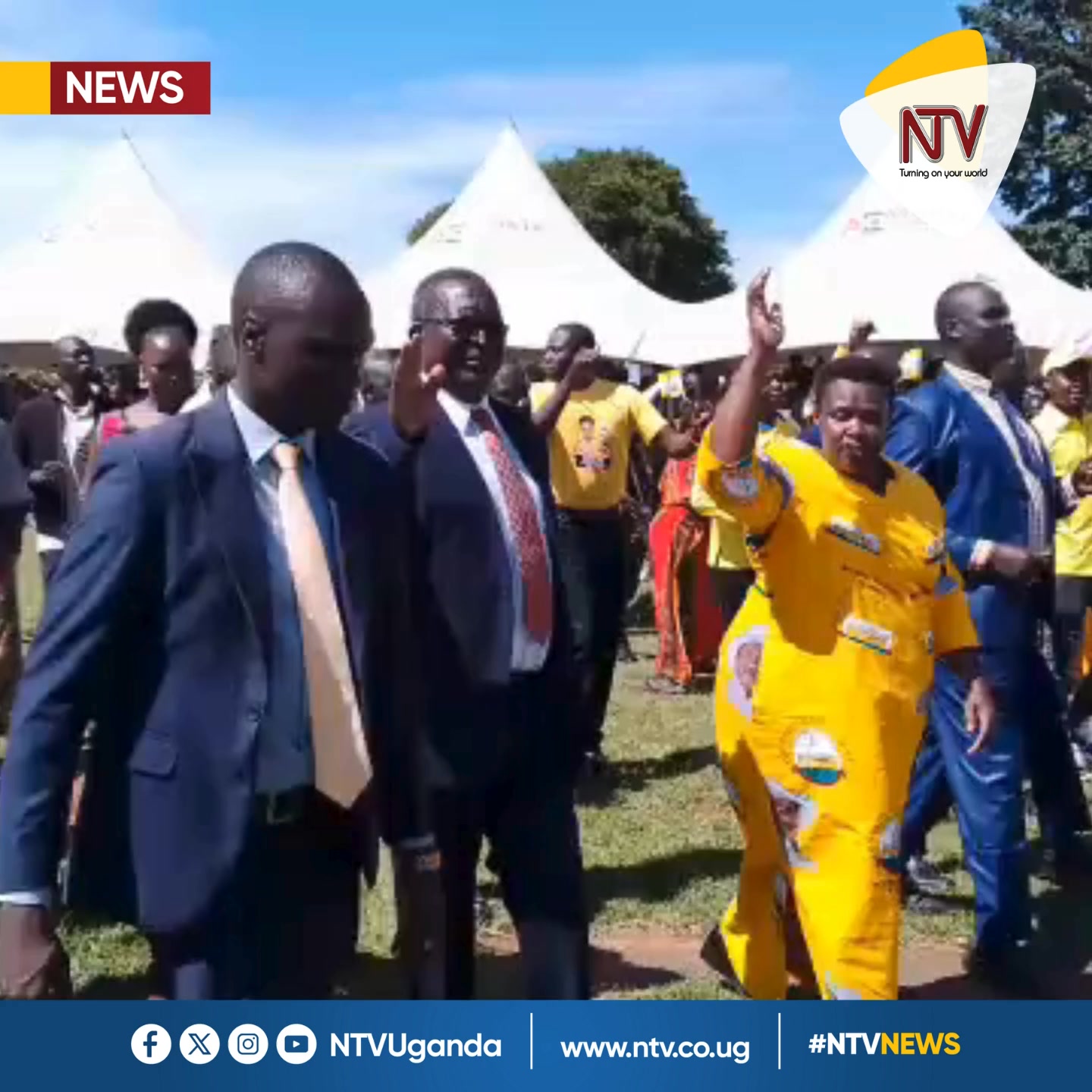 Vice President Jessica Alupo has arrived at Katakwi Boma grounds to ...