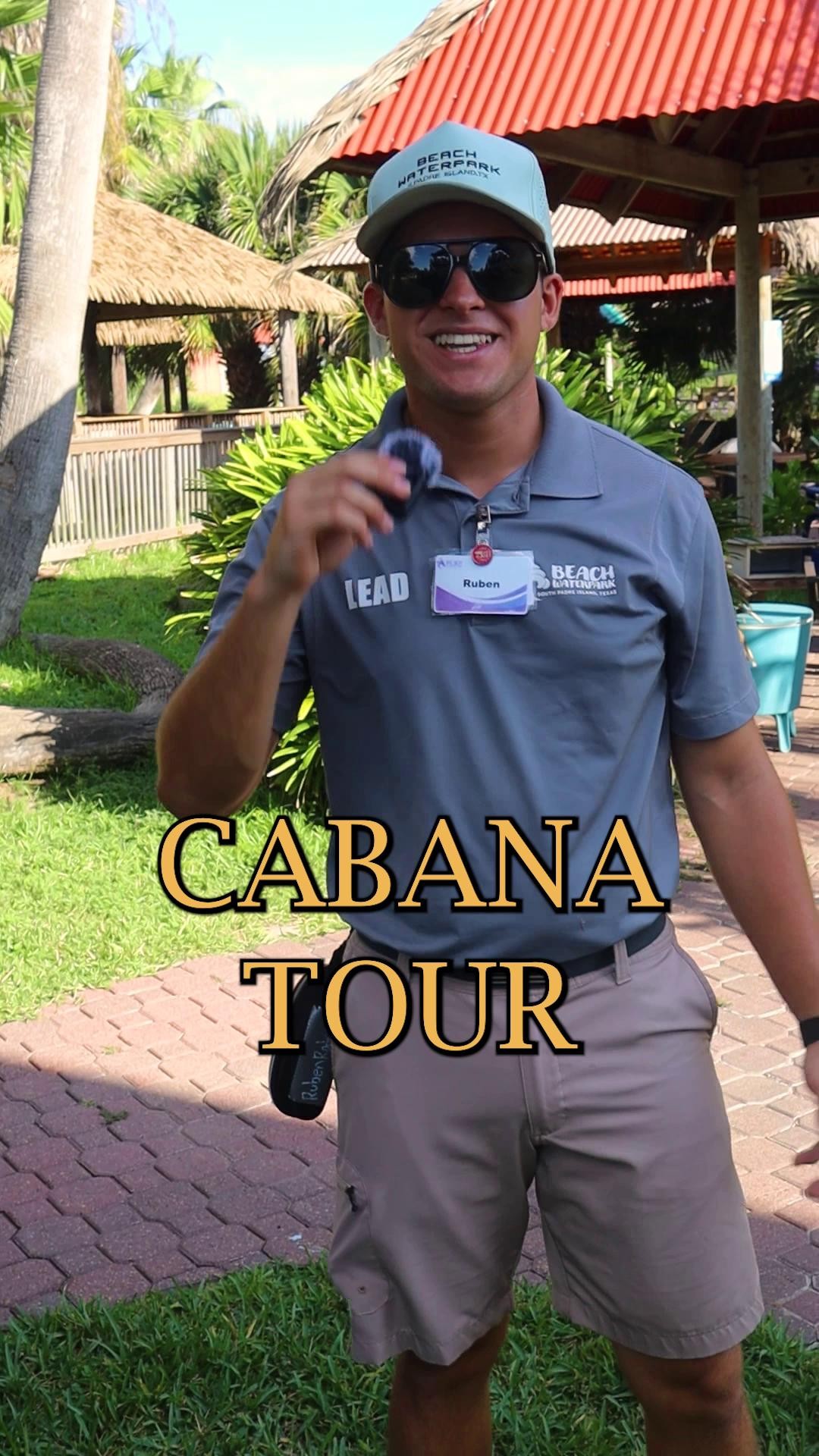 Beach Waterpark Cabana Tour: Private Cabanas with Server in South Padre Island