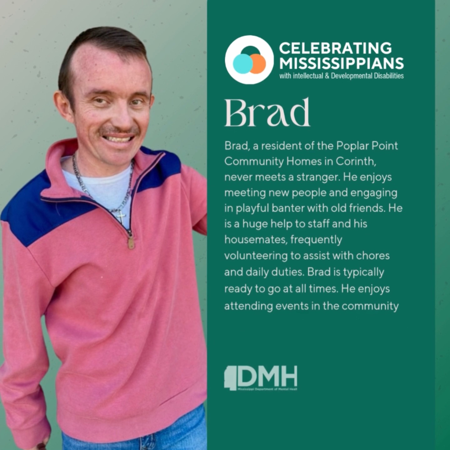 Celebrating Brad!!! #IDDAwareness #CelebratingMississippians #DMH # ...