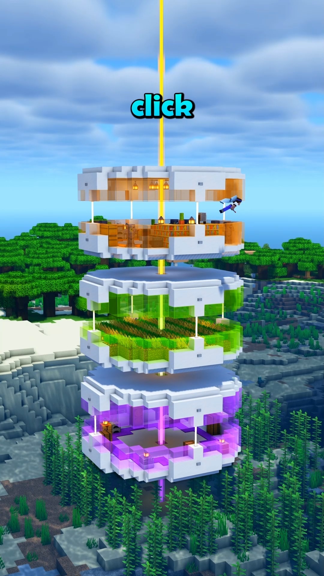 Floating House Minecraft Project Floating House Creative Mode