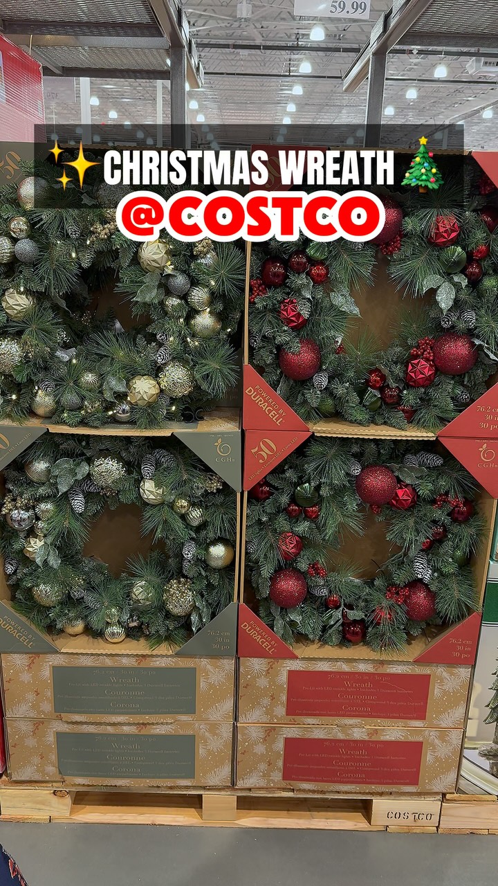 Costco just stocked a stunning 30-inch Decorative Christmas Wreath