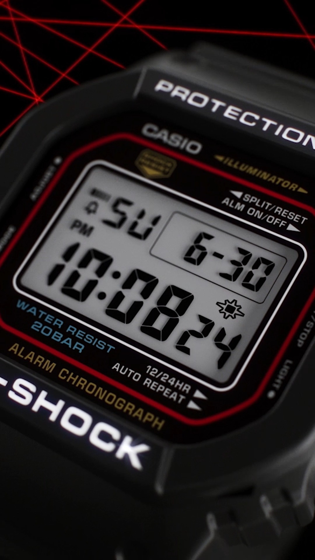 An ever-popular classic that carries on the very first G-SHOCK