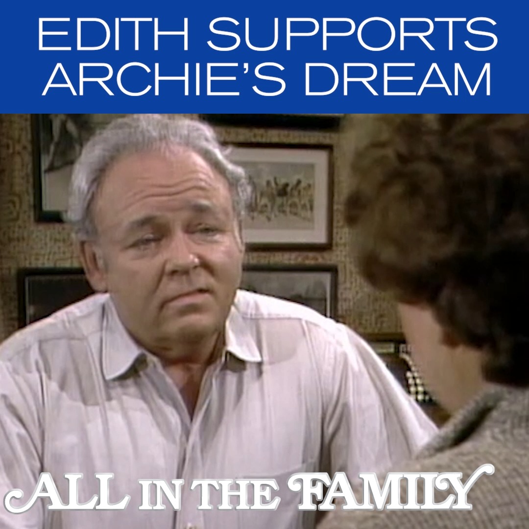 Despite being against it at first, Edith (Jean Stapleton) decides to ...