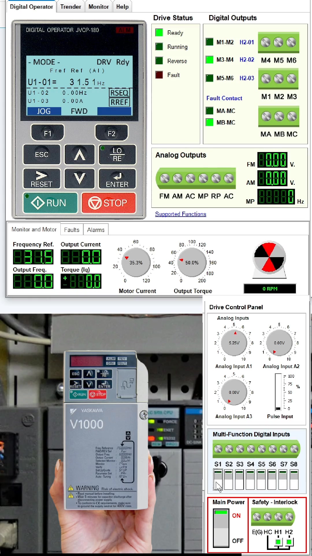 Simulador de variadores de frecuencia "yaskawa drive programming ...