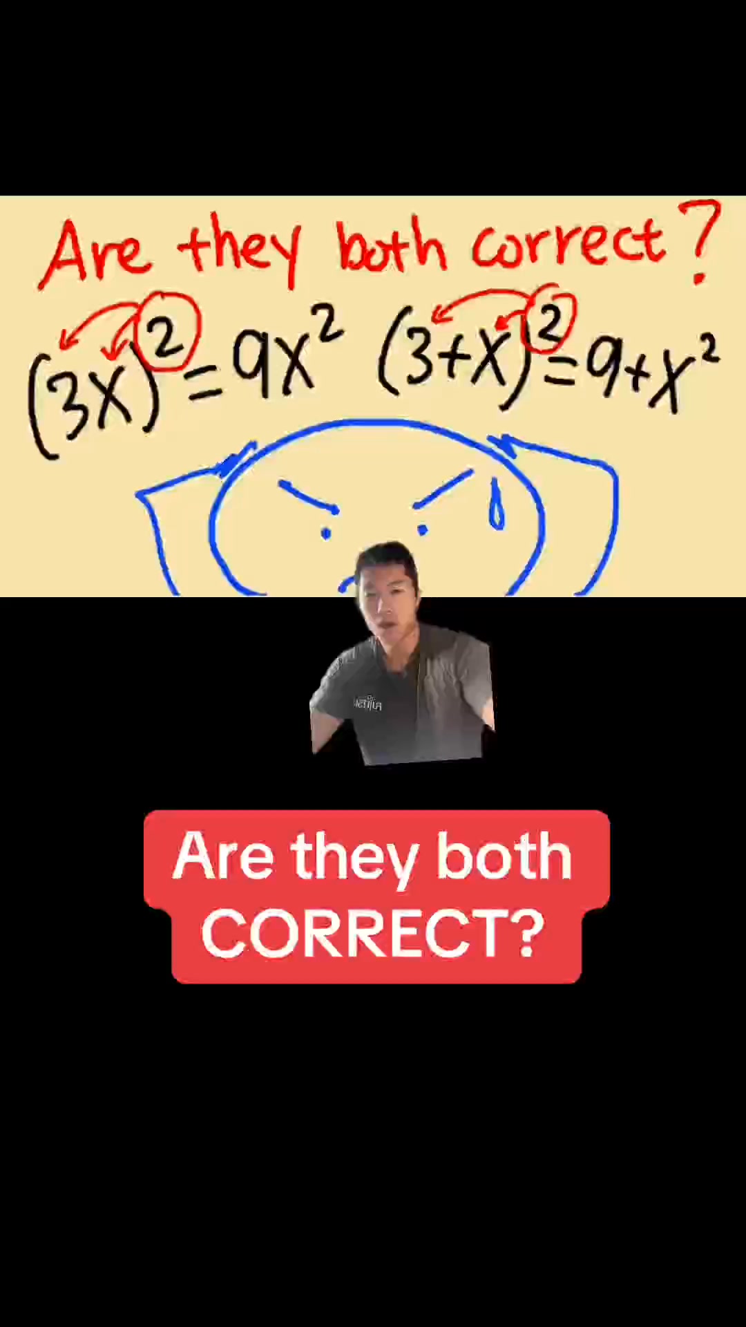 1⧸2 #math #both #correct #yourbummymathtutor #study #algebra #sat ...