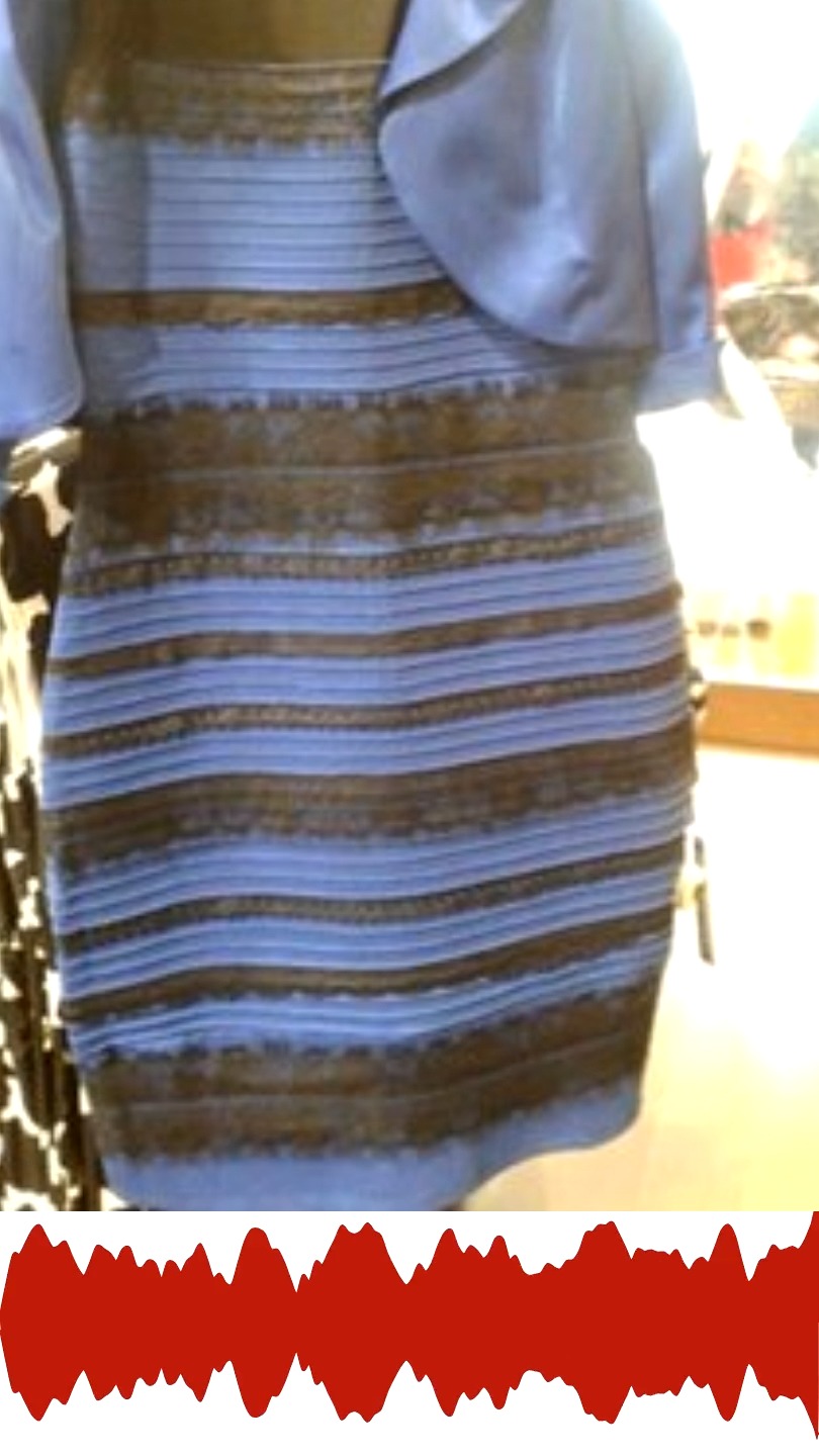 why does blue and black dress look white and gold What color is the viral dress: or gold? blue and black dress illusion