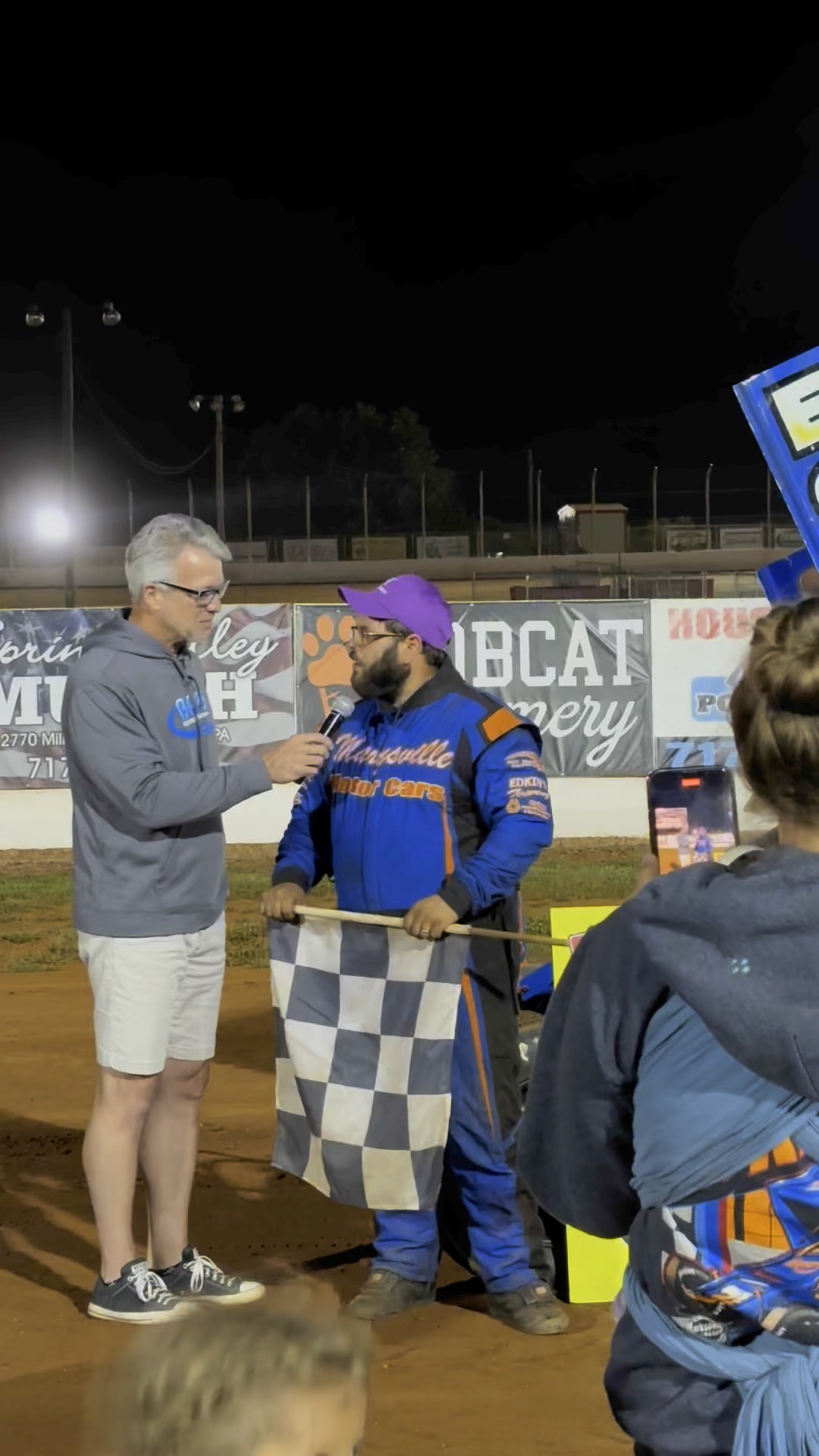 # 75 Kenny Edkin victory lane interview 8/2/25 after winning the G A ...