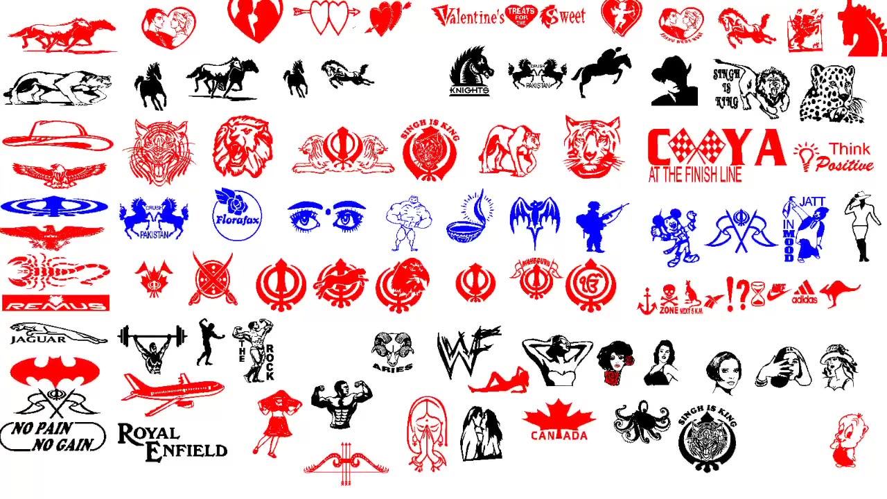 Unlimited designs Radium Cutting Stickers Logos Flexi files 📞9271615163 ...